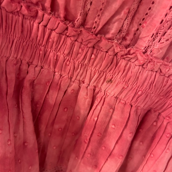 LoveShackFancy Pink Ruffle Mini Dress - Picture 3 of 3